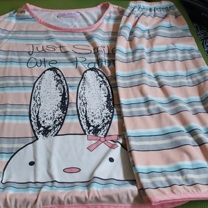 Sold :Cute pajama set #rabbit # bunny